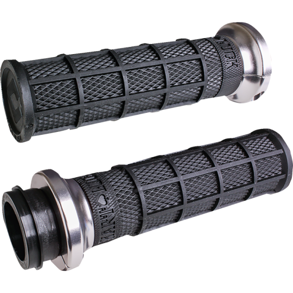 (image for) ODI Hart-Luck Lock-On Grips Black/Silver