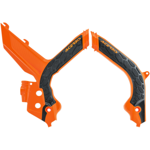 (image for) Acerbis X-Grip Frame Guard - KTM 150/250/300 XC-W, 350/500 EXC-F/XC-F 20-23 - Orange 16/black