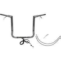 (image for) Flat Top Handlebar Kit - 16" Rise - Chrome