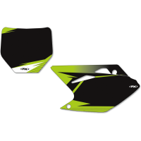 (image for) Pre-Cut Graphic Number Plate Kit - Kawasaki KX250F 06-08 - Black
