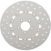 (image for) Drag Specialties Polished Stainless Steel Drilled Front Brake Rotor 11.8"