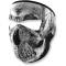 (image for) Neoprene Full-Face Mask - Black and white skull face