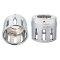 (image for) 4.5" MotoPro45 Chrome with Slot Chrome End Caps