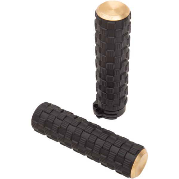 (image for) Arlen Ness Air Trax Grips - Brass - 99-17 Twin Cam
