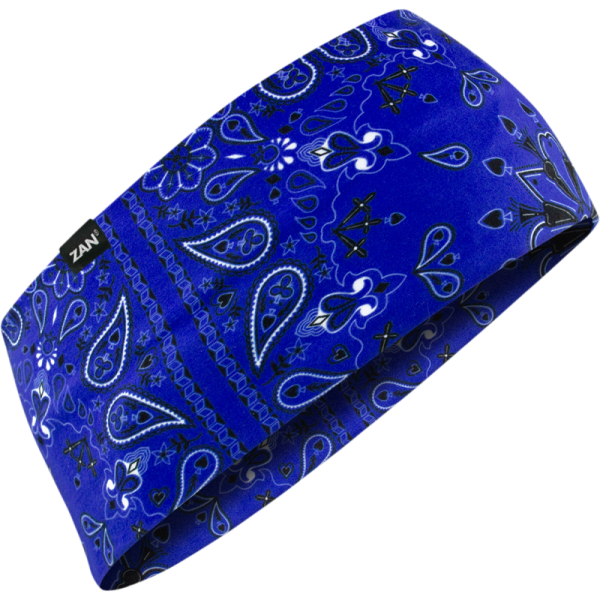 (image for) Zan Headgear SportFlex Headband - Navy paisley