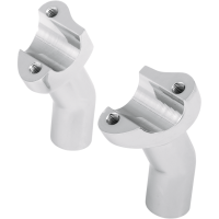 (image for) Drag Specialties Forged Aluminum Pullback Riser, Chrome, 3.5"