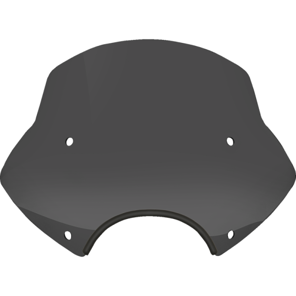 (image for) MEMPHIS SHADES METRIC Speed Demon Sportshield - 13" Tall, Dark Black Smoke, 9" Cutout