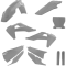 (image for) Acerbis Full Plastic Kit - Gray