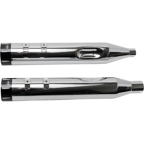 (image for) S&S CYCLE MK45 Chrome w/ Black Contrast-Cut Tracer End Caps