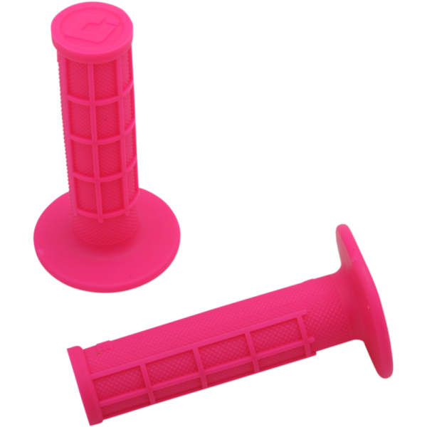 (image for) ODI Ruffian MX Single-Ply Grips - Half-Waffle - Pink