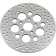 (image for) Drag Specialties Polished Stainless Steel Drilled Rear Brake Rotor 11.5"