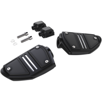 (image for) Twin Rail Footrests Black (W/ M-Eight Softail/ELW Mounts)
