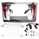 (image for) LED License Plate Frame - Chrome, red LEDs w/ red lenses