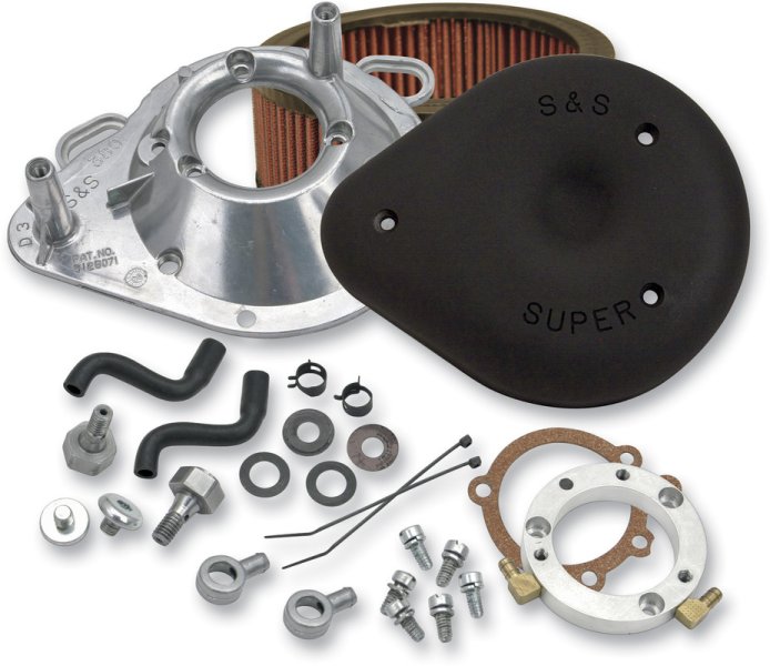 (image for) S&S CYCLE Gloss Black Air Cleaner Assembly