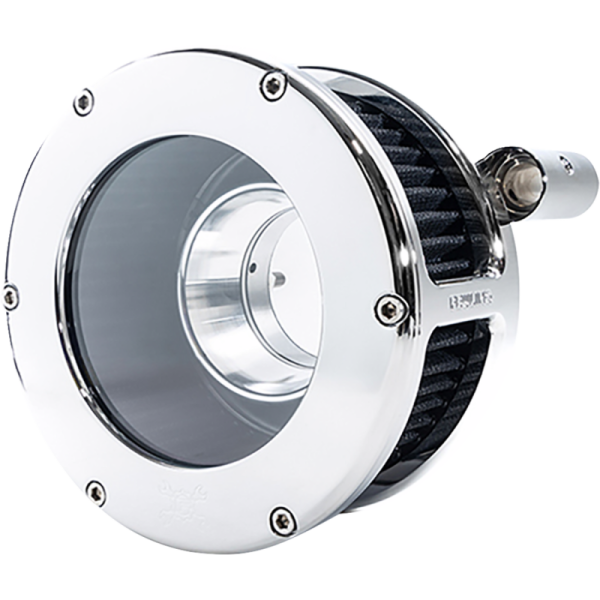 (image for) FEULING OIL PUMP CORP. Feuling BA Air Cleaner Kit - Clear Outer Covers - Chrome finish w/ black filter