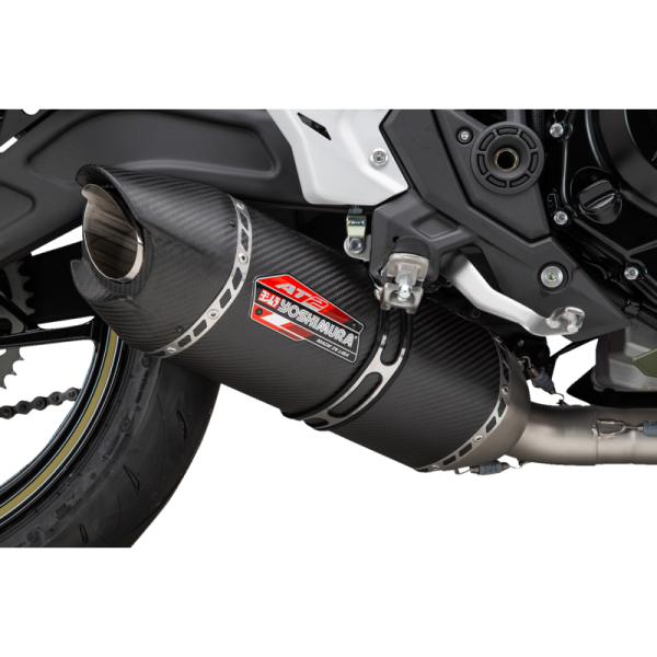 (image for) YOSHIMURA Street AT-2 (Works Finish) Slip-On Muffler for Suzuki SV650 17-24