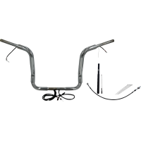 (image for) Fat Baggers Round Top EZ Install Handlebar 14" Chrome