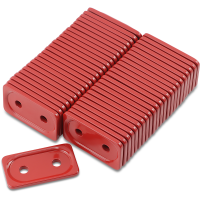 (image for) Two-Hole Double Grand Digger Support Plate - Red (48 Pk.)