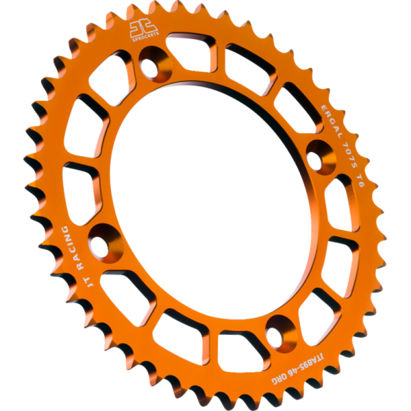 (image for) JT Sprockets RaceLite Orange Aluminum Rear Sprocket - 46T