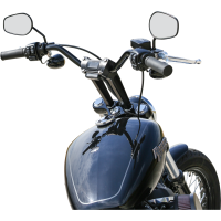 (image for) Straight Riser 8" w/ Gauge Cutout Anodized Black