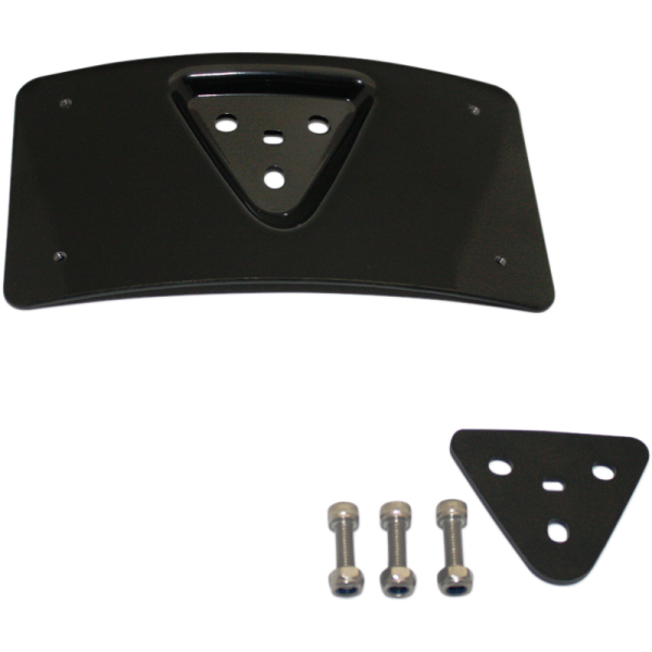 (image for) Custom Dynamics Radius License Plate Mount - Gloss Black