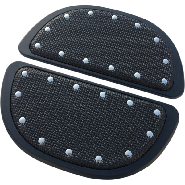 (image for) CYCLESMITHS Standard Flat Black Rear Board Covers w/ rivets