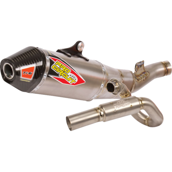(image for) Pro Circuit Ti-6 Titanium Exhaust System w/ Carbon End Cap for Kawasaki KX450 (2024-2026)