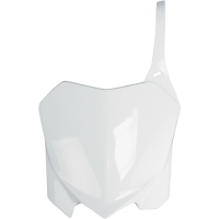 (image for) UFO Front Number Plate - White