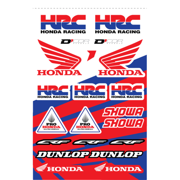 (image for) D'COR VISUALS Honda HRC Decal Sheet