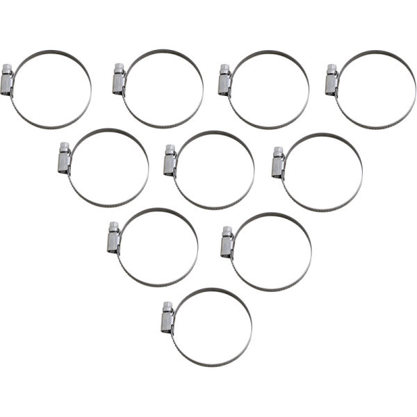(image for) PARTS UNLIMITED Hose Clamp 10-Pack