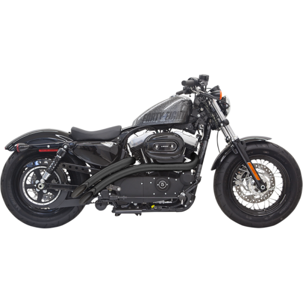 (image for) BASSANI XHAUST Radial Sweepers Black w/ Black Heat Shields