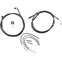 (image for) LA Choppers Midnight Braided Complete Kit for 18-24 Softail w/o ABS (12-14in.)