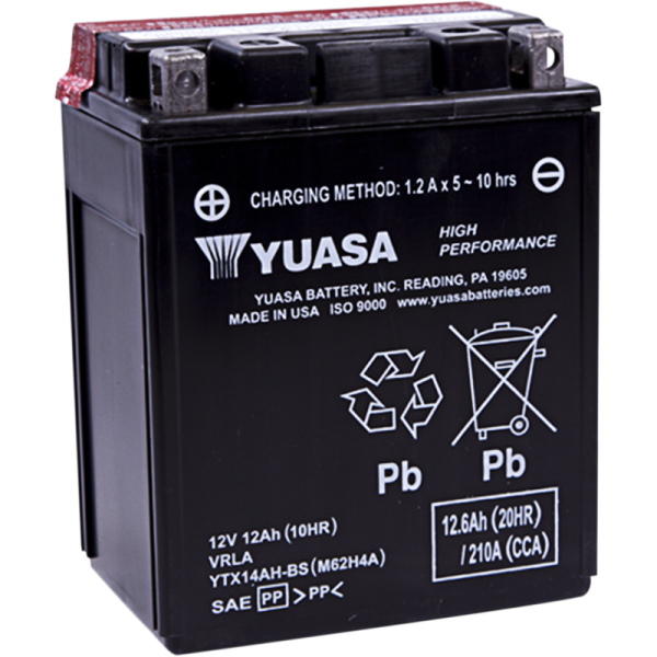 (image for) Yuasa High-Performance AGM Battery YTX14AH-BS