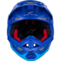 (image for) Alpinestars S-M10 Supertech Helmet - Flood, Blue/Black Carbon - Size S