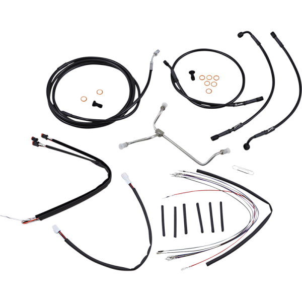 (image for) Ape Hanger Install Kit - Black Vinyl