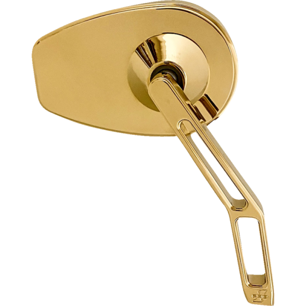 (image for) PRO-ONE PERF.MFG. Micro Mirror with V2 Cut-Out Stem, Gold Right-Hand Side