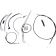 (image for) Magnum XR Handlebar Kit, Black w/ Chrome Fittings 10"-12"