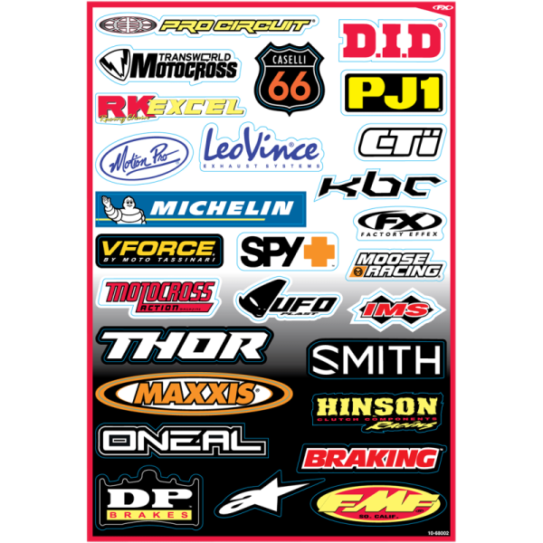 (image for) FACTORY EFFEX Sponsor Sticker Kit B