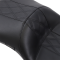 (image for) Le Pera Maverick DL Black HR Inlay Perforated Double Diamond Seat