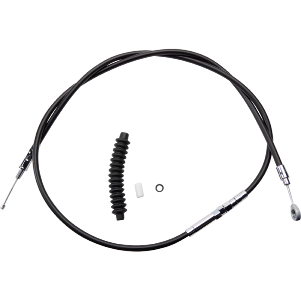 (image for) Drag Specialties High Efficiency Black Vinyl Clutch Cable (Custom Length)