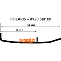 (image for) Woody's Standard Mini Sled Runner for Polaris 120 XC SP/XCR/Pro X/Dragon/Pro R 00-15