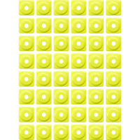 (image for) Square Digger Support Plate, Hi-viz Yellow (48 Pk.)