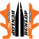 (image for) Factory Effex Sponsor Logo Lower Fork Guard Graphics - KTM EXC/SX/XC 15-22