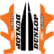 (image for) Factory Effex Sponsor Logo Lower Fork Guard Graphics - KTM EXC/SX/XC 15-22