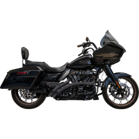(image for) Sweeper Radial Exhaust, Black with Slotted Black Heat Shields