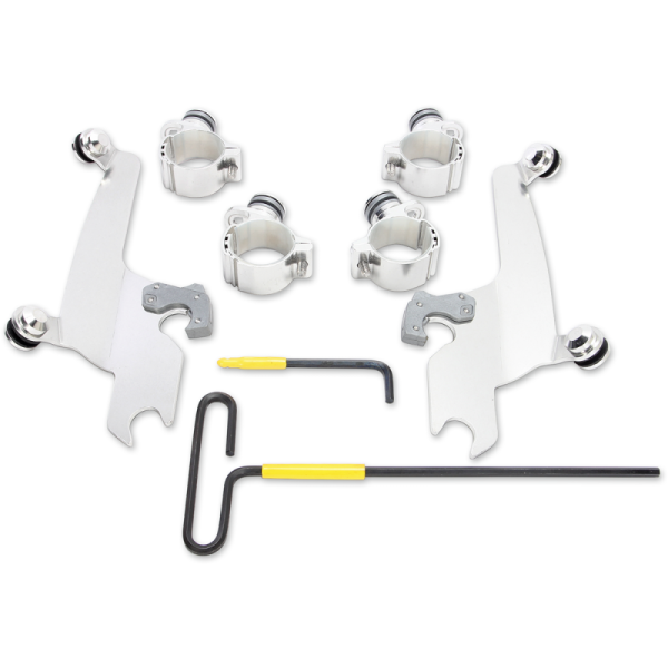 (image for) MEMPHIS SHADES METRIC Trigger-Lock Mount Kit, Polished for Victory Vegas 8-Ball 05-15