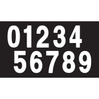 (image for) Mini Pro Numbers - 5" White - No. 3