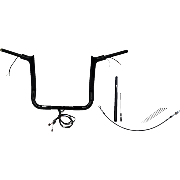 (image for) EZ Install Handlebar Kit Gloss Black 14" Rise