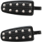 (image for) Male-Mount Footpegs Flat Black w/ rivets