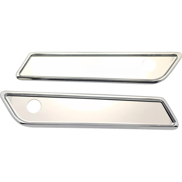 (image for) PRO-ONE PERF.MFG. Smooth Saddlebag Hinge Covers (Chrome)